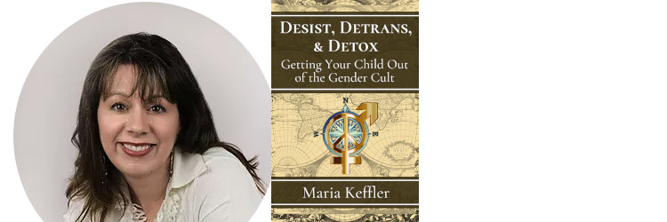 Maria Keffler and book cover